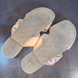 Roxy Shoes - Roxy Women's Rocio Embroidered Slide Sandal Roxy Shoes - Roxy Women's Rocio Embroidered Slide Sandal